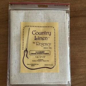 Cross stitch fabric